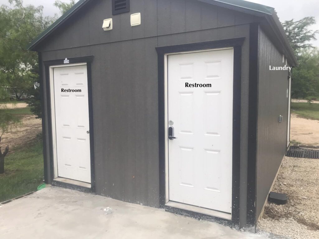 laundry and bathroom building at batl ranch