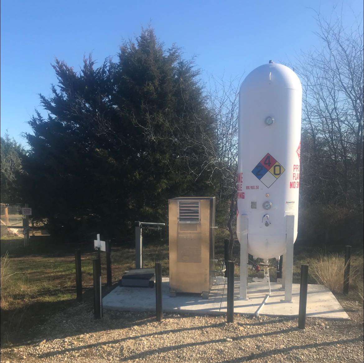 LP Gas propane refills onsite at batl ranch