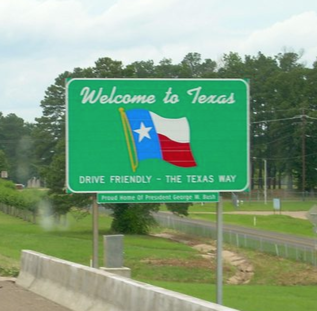 welcome to Texas sign