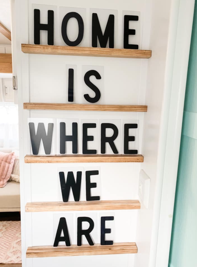 home is where we are sign