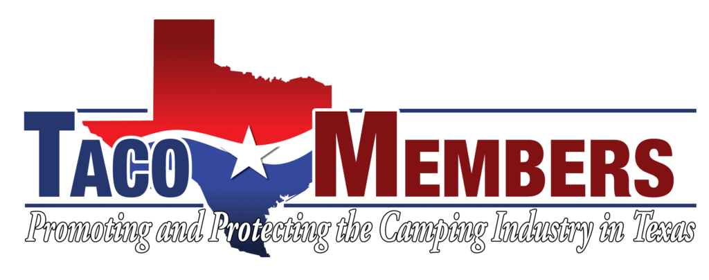 taco member logo for campground association in texas